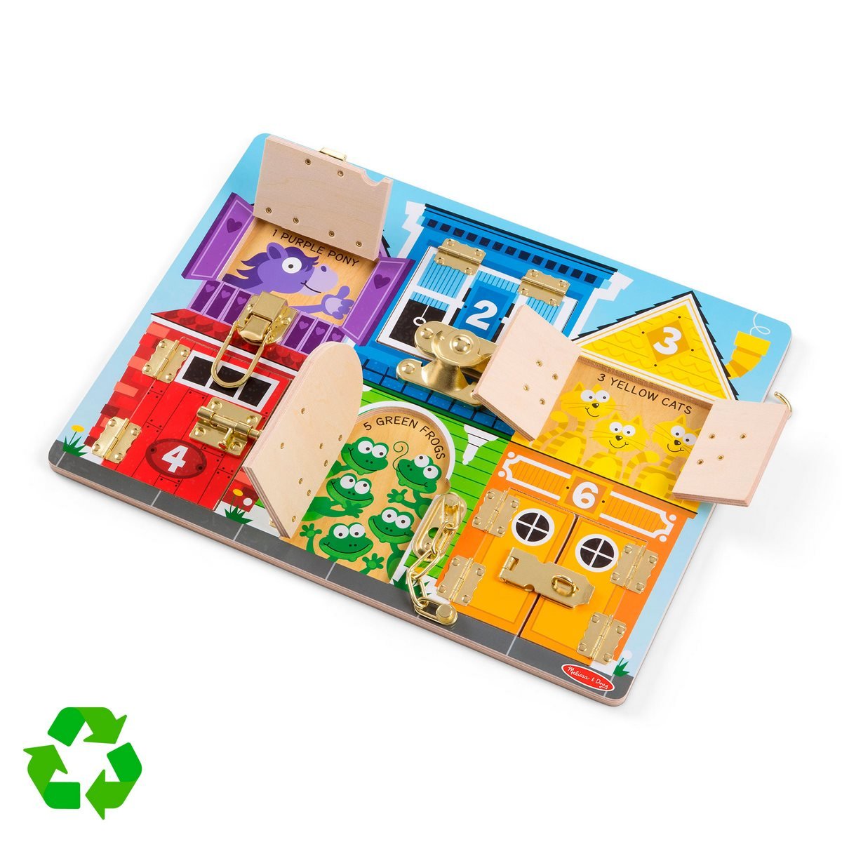Juego De Pestillos De Madera Melissa & Doug
